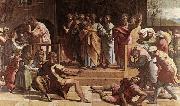 The Death of Ananias RAFFAELLO Sanzio